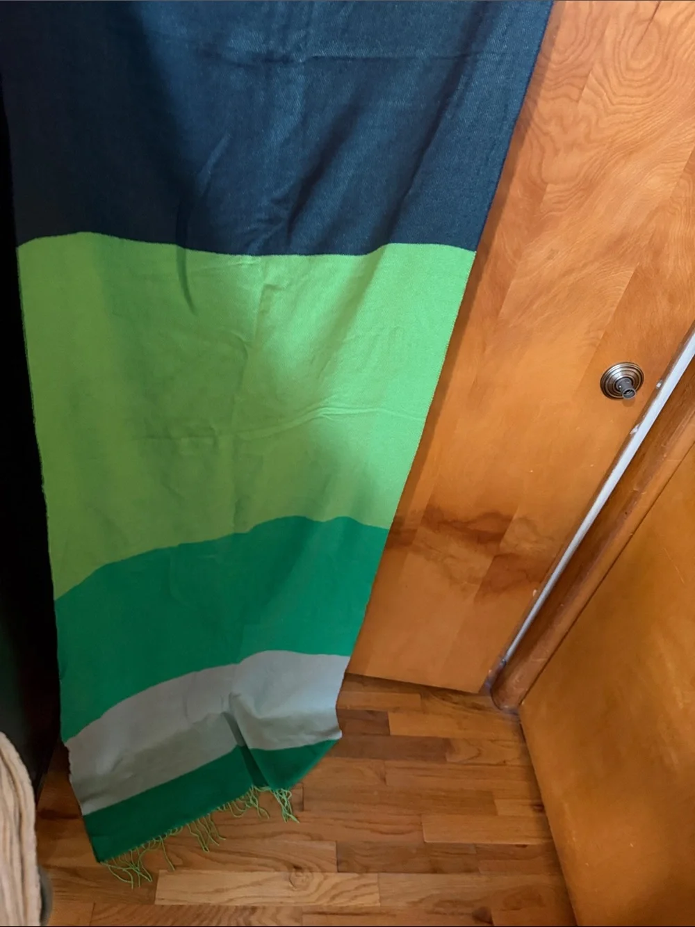 GAP Green and Dark blue Colorblock blanket scarf super soft